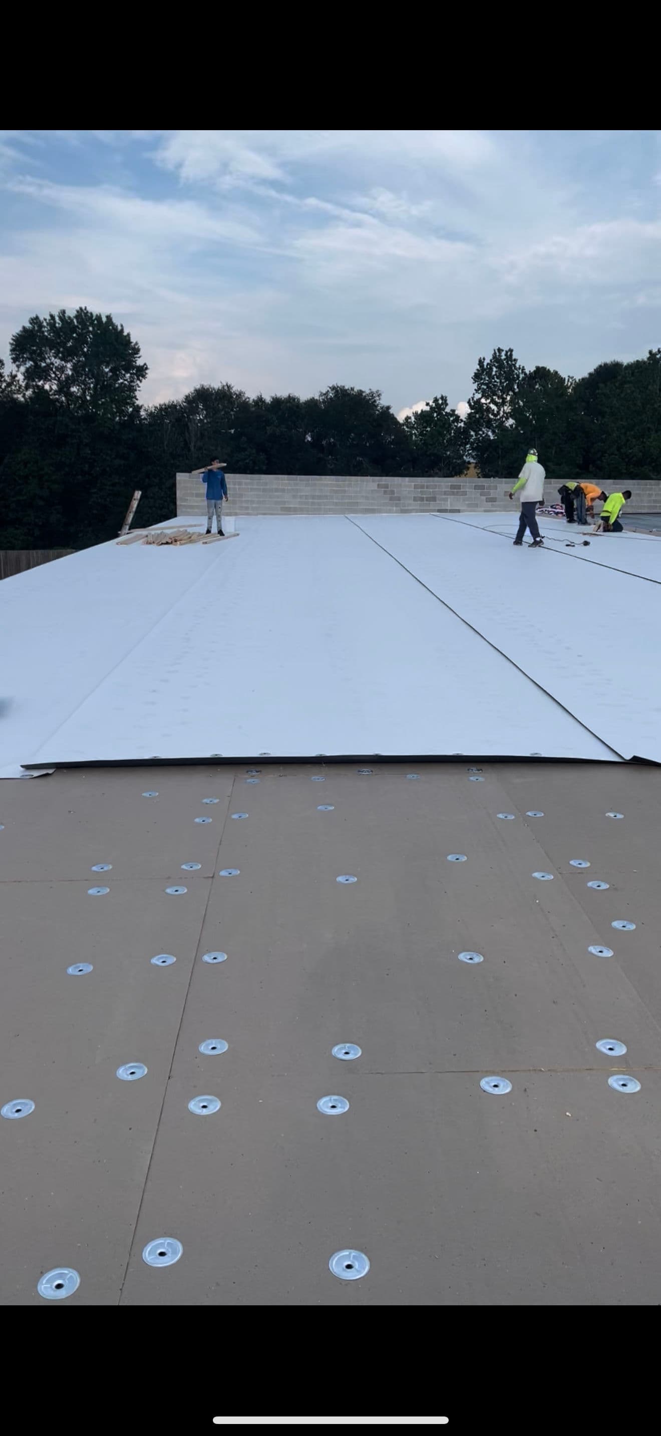 Flawless TPO Roofing on New Building